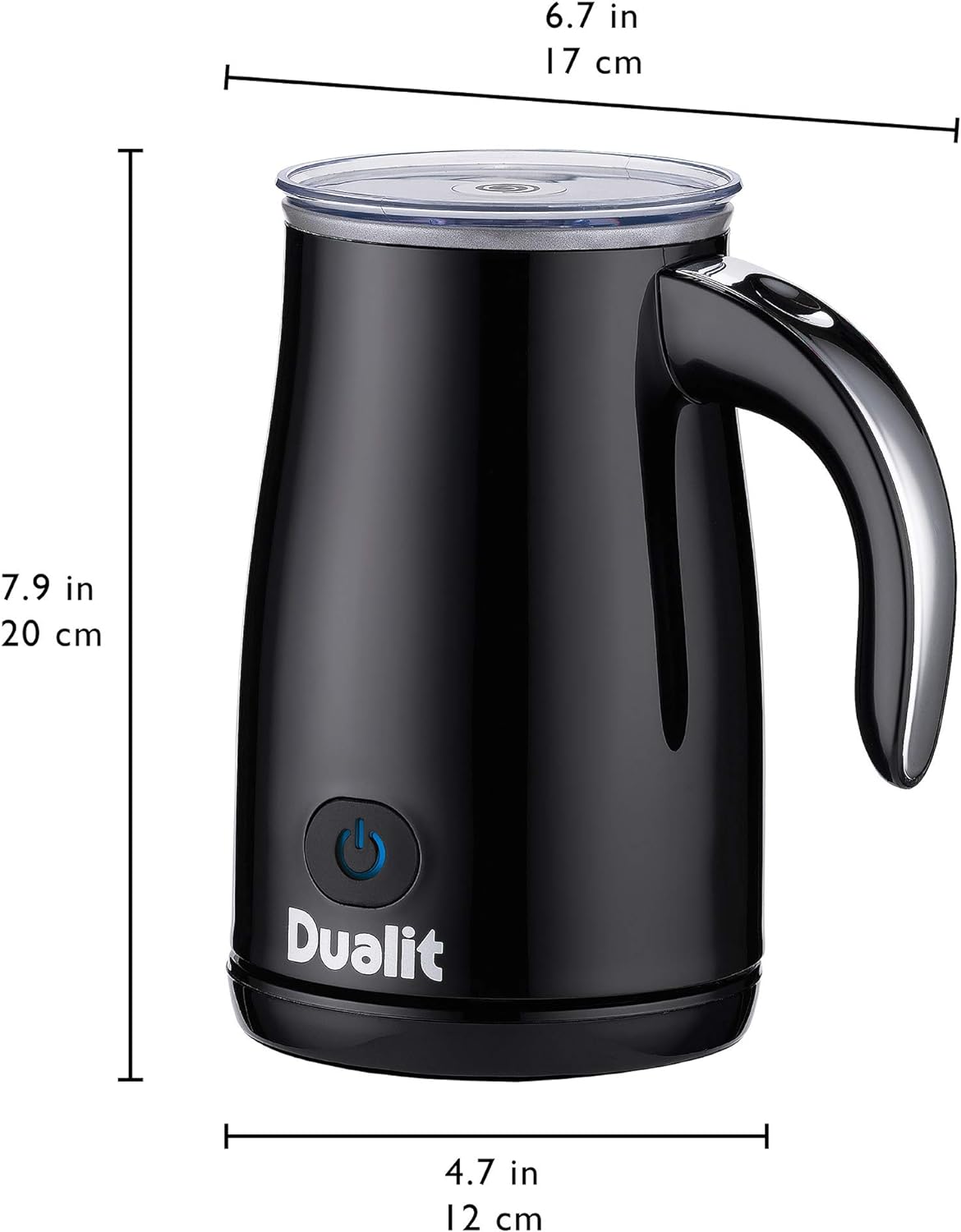 Dualit Milk Frother | Hot milk, hot & cold frothed milk | Ideal for lattes, cappuccinos, flat whites, hot chocolate & milkshakes