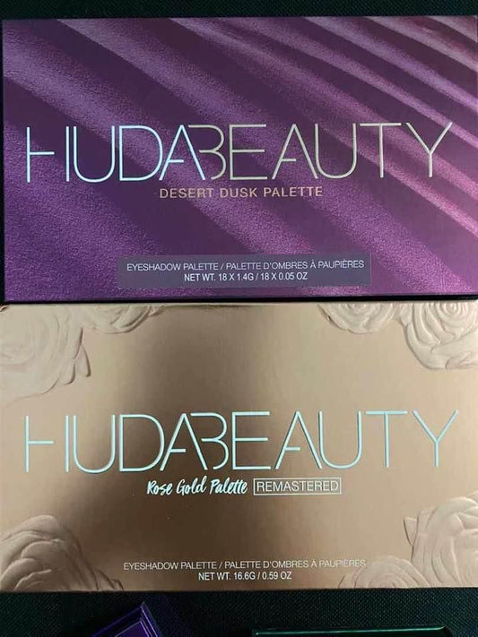 NEW Huda Beauty Desert Dusk & Rose Gold Eyeshadow Palette